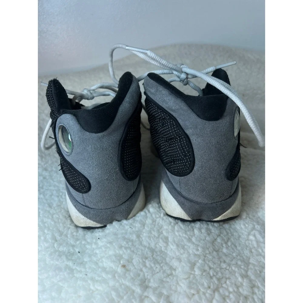 Jordan 13 Retro Black Flint Sneakers 884129-060 Mens Size 5.5Y Grey White